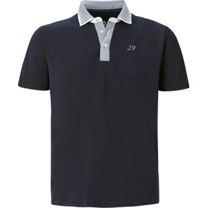 Jan Vanderstorm - Poloshirt - Donkerblauw - Jersey - Grote Maten