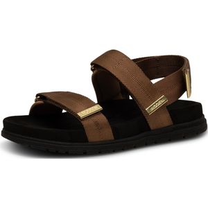 WODEN Sandaal 'Louisa'  chocoladebruin / goud
