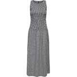 ONLY - ONLSelene - Jurk - Zwart/Wit - Mouwloos - Slanke Pasvorm