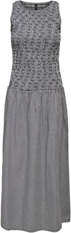 ONLY - ONLSelene - Jurk - Zwart/Wit - Mouwloos - Slanke Pasvorm
