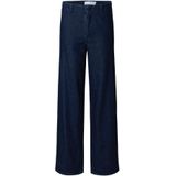 SELECTED - Jeans - Blauw - Denim - Wide Leg - Mid Waist