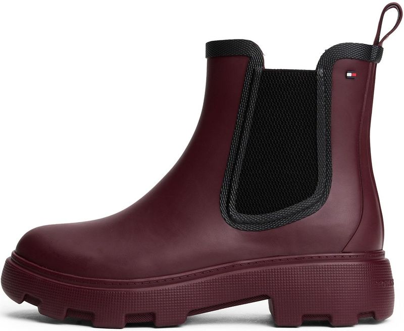 Tommy Hilfiger - Fw0fw08974 - Chelsea Boots - Zwart - 100% Natuurlijk Rubber