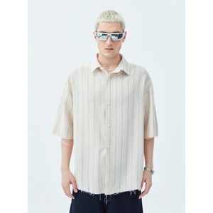 VAMOS CLO Overhemd  ecru / grijs