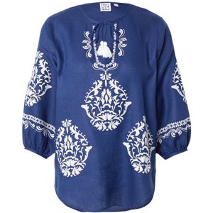 Emily Van Den Bergh Blouse  blauw / wit