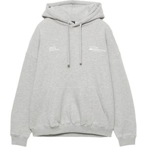 Pull&Bear Sweatshirt 'STWD CIRCA ART'  grijs / wit