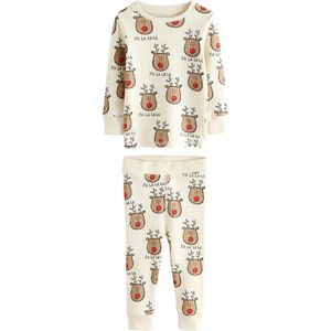 Next Nachtkledij  ecru / lichtbruin / rood / zwart