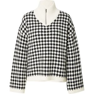 MSCH COPENHAGEN Trui 'Amaria'  zwart / offwhite