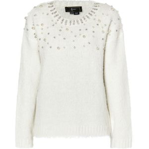 faina Trui  transparant / wit / parelwit