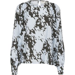Kaffe Blouse 'KA Louise'  blauw / donkergrijs