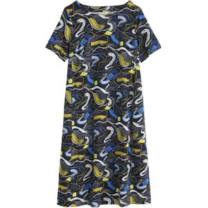 Seasalt Cornwall Jurk 'Pipers'  blauw / geel / zwart / wit