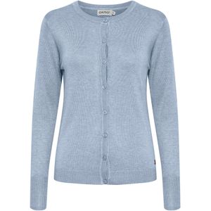 Oxmo Gebreid vest 'Hlin'  blauw / lichtblauw / blauw gemêleerd