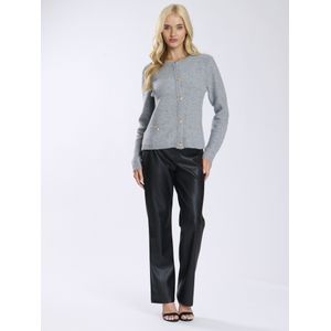 Finding Friday Gebreid vest  grijs