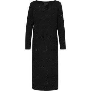 DreiMaster Klassik Gebreide jurk  zwart