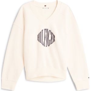 TOMMY HILFIGER Sweatshirt 'VARSITY'  crème / navy