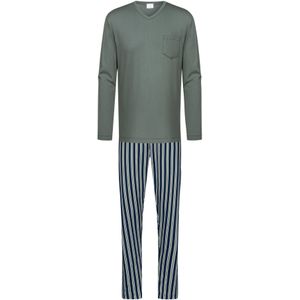 Mey - Pyjama lang - Navy - Rough Stripes - 2-delig