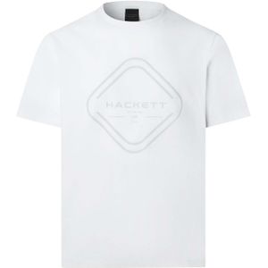 Hackett London Shirt 'Club House'  grijs / wit