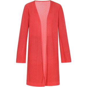 IZIA Gebreid vest 'Boho'  kreeft