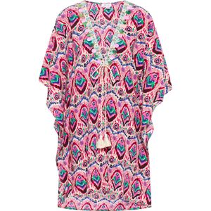 IZIA Kimono  smaragd / poederroze / lichtroze / bordeaux