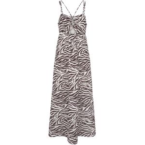 LeGer by Lena Gercke Jurk 'Manja'  lichtbeige / chocoladebruin