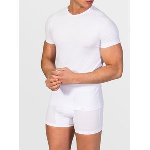 zd ZERO DEFECTS Onderhemd 'Crew-neck T-shirt Egiptian cotton'  wit