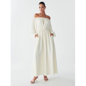 BWLDR Jurk 'GEORGIE MAXI DRESS'  wit