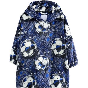 Next Badjas  blauw / navy / zwart / wit