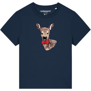 Watapparel Shirt 'Rehkitz'  navy / bruin / rood / zwart