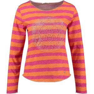 Key Largo Shirt 'Happiness'  oranje / pink