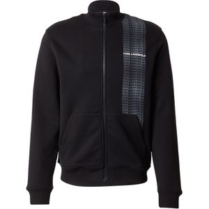 Karl Lagerfeld Sweatvest  pastelblauw / zwart / wit