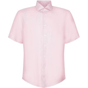 Seidensticker - Businessoverhemd - Lichtroze - Regular 1/2 Kent Kraag - Effen