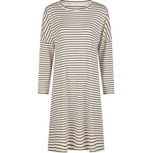 Myjama Nachthemd 'ClairLong'  zwart / offwhite