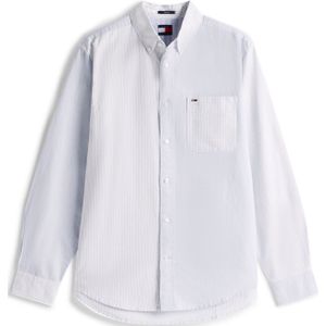 Tommy Jeans Overhemd  pastelblauw / wit