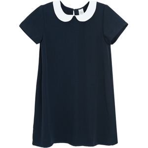 Cool Club Jurk  navy / wit
