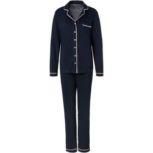 s.Oliver Pyjama  nachtblauw / wit