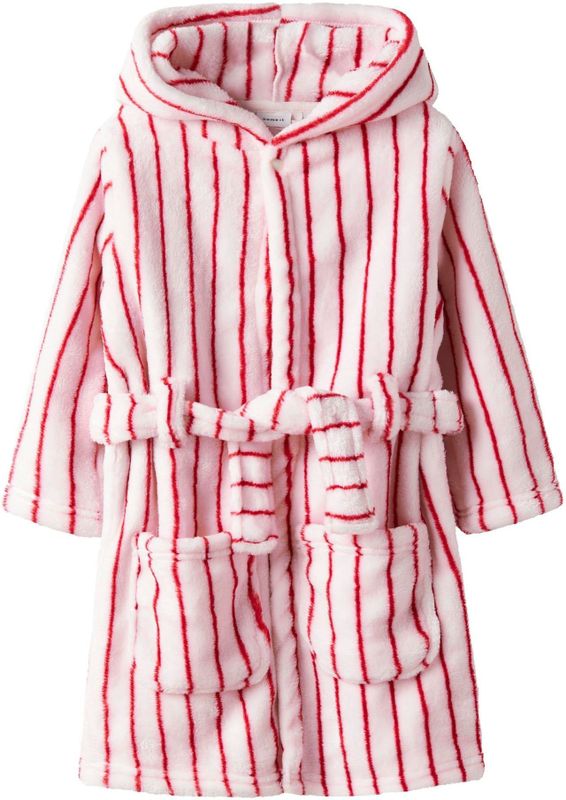 Badjas - Fluweel - Met Katoenen Koord - Voorzakken - Drukknoopsluiting