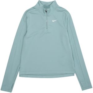 Nike - Dri-FIT - Meisjestop - Blauw - Lange Mouwen met Korte Rits