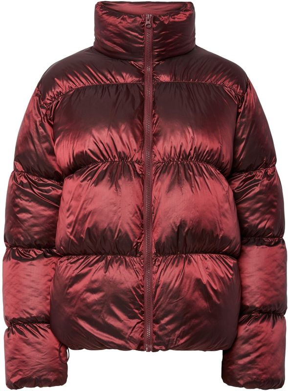 PIECES - PCMilla - Gewatteerde Jas - Donkerrood - Warm Gevoerd