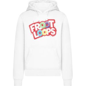 F4NT4STIC Sweatshirt 'Kellogg's Froot Loops Breakfast Cereal Pop Art'  gemengde kleuren / wit