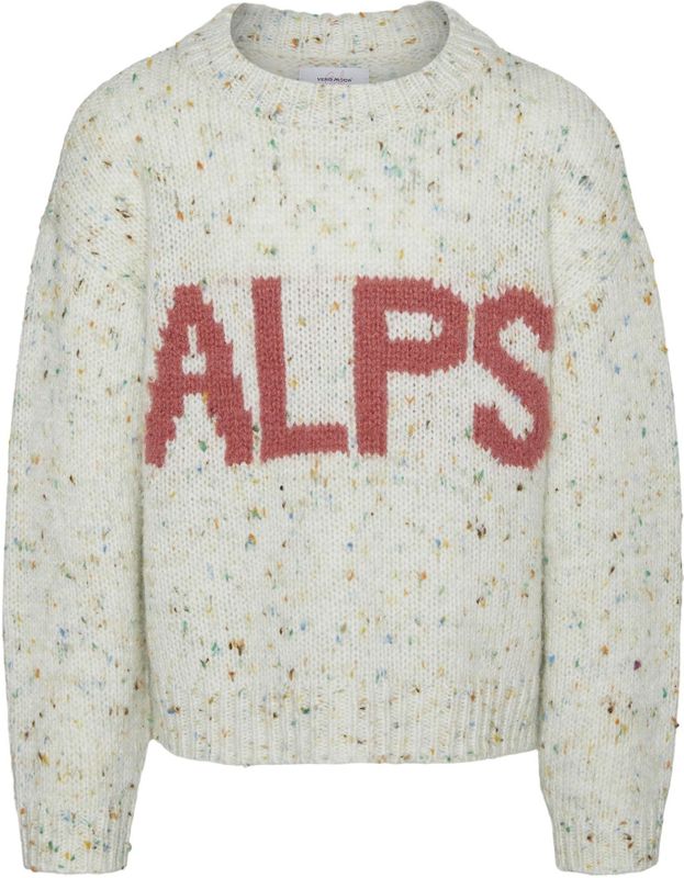 Vero Moda - ALPS - Trui - Grijs/Rood