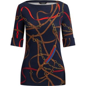 Lauren Ralph Lauren Shirt  navy / bruin / goudgeel / rood