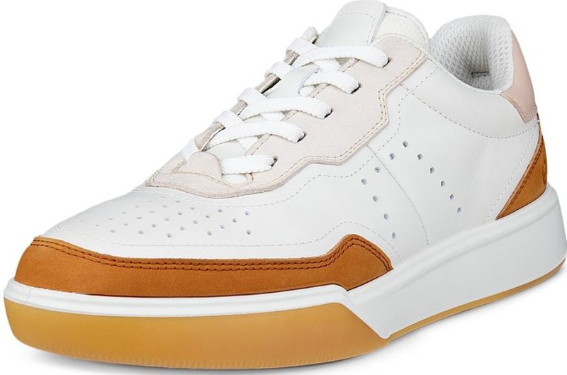 ECCO - Street Court - Sneakers - Kastanjebruin / Wit