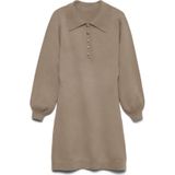 Vmarlet - Midi-jurk - Gebreide Jurk - Lange Mouwen - Bodycon Fit