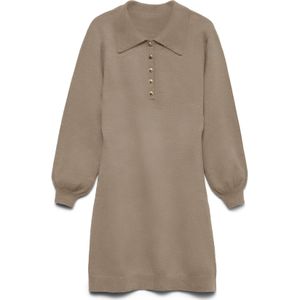 Vmarlet - Midi-jurk - Gebreide Jurk - Lange Mouwen - Bodycon Fit