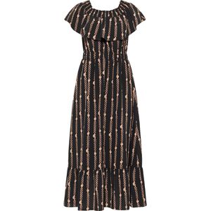 faina Jurk  goud / zwart