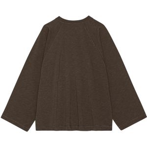 moshi moshi mind Shirt 'Earth'  donkerbruin