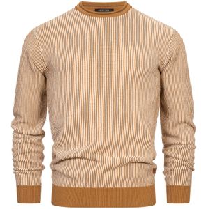 INDICODE JEANS Trui ' League '  beige / wit