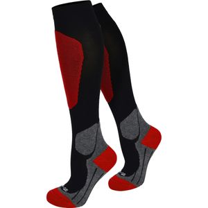 normani Sportsokken ' '  grijs / rood / zwart