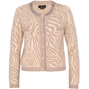 faina Gebreid vest  beige / crème