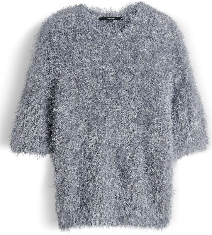 Gebreide pullover met 1/2-mouwen, model 'TOONI'