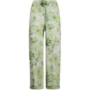DEHA Broek  beige / groen / lichtgroen